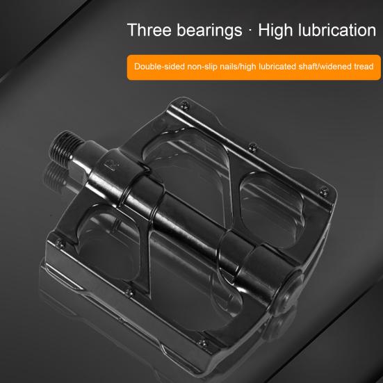 1 пара велосипедных педалей. Высокопрочная полая конструкция. Широкая совместимость. 3 герметичных подшипника. Велосипедные плоские педали.