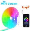 Tuya Smart Zigbee 3.0 USB 5V неоновая светодиодная лента RGB WiFi с регулируемой яркостью неоновая лента вывеска настенный декор работает с Alexa Google Home