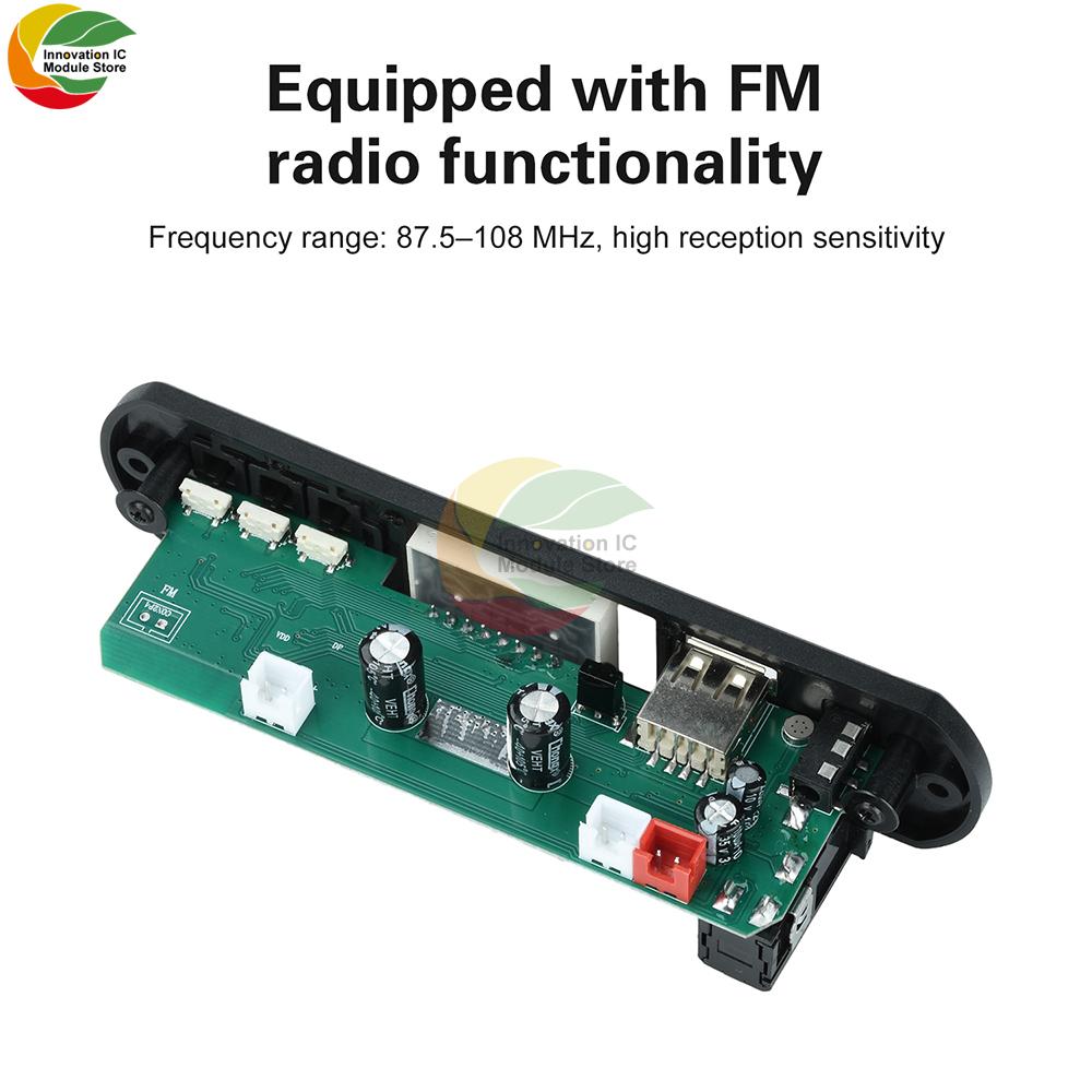 DC 12V MP3 BT Декодирующая плата Автомобильная аудио MP3 Декодер Мощность 2 * 50 Вт с Усилителем Декодирующая плата