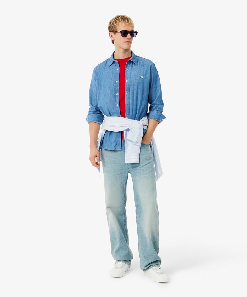LACOSTE Men'S Denim Shirt Ch2591-56G Mku