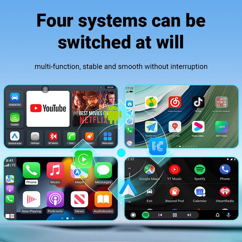 ACODO Android14 5-в-1 CarPlay в HDMI Видео Ai BOX Беспроводной HiCar Адаптер Для Toyota Mazda Vw Peugeot Havel Jeep Cadillac и т.д.. oi1