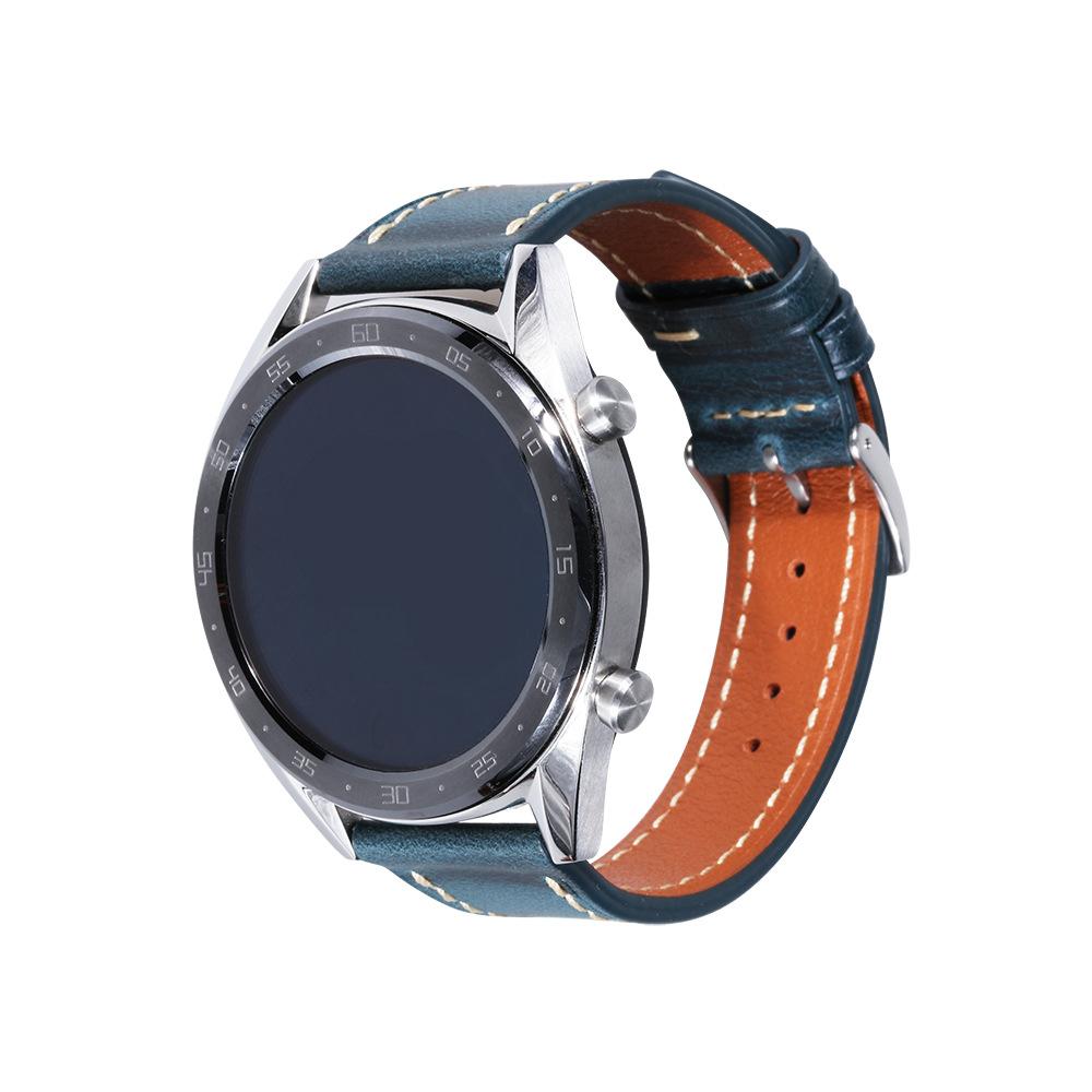 Подходит для Samsung Gears3Ticwatch Huami Watch Moto360 Тонкий Ремешок из Натуральной Коровьей Кожи Быстросъемный
