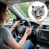 2 шт. Блестящие зажимы для вентиляционного отверстия автомобиля с леопардовым принтом, зажимы для вентиляции автомобиля со стразами, автомобильные аксессуары с принтом гепарда, бриллиантовые блестящие аксессуары для женщин(Серебряный)