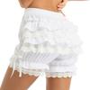 Women Layered Underwear Ruffles Bloomer Pumpkin Knickers Shorts Gothic Cosplay Costume