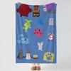 Cartoon B-Blue s C-Clues Throw Soft Warm Flannel Blanket, Multi-use Throw for Bed Sofa Office, Air Conditioning Nap Blanket