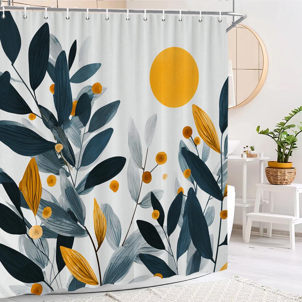 Cartoon Black Dog Shower Curtain, Cute Dog Bathroom Decorative Shower Curtain, Waterproof Shower Curtain With Hooks