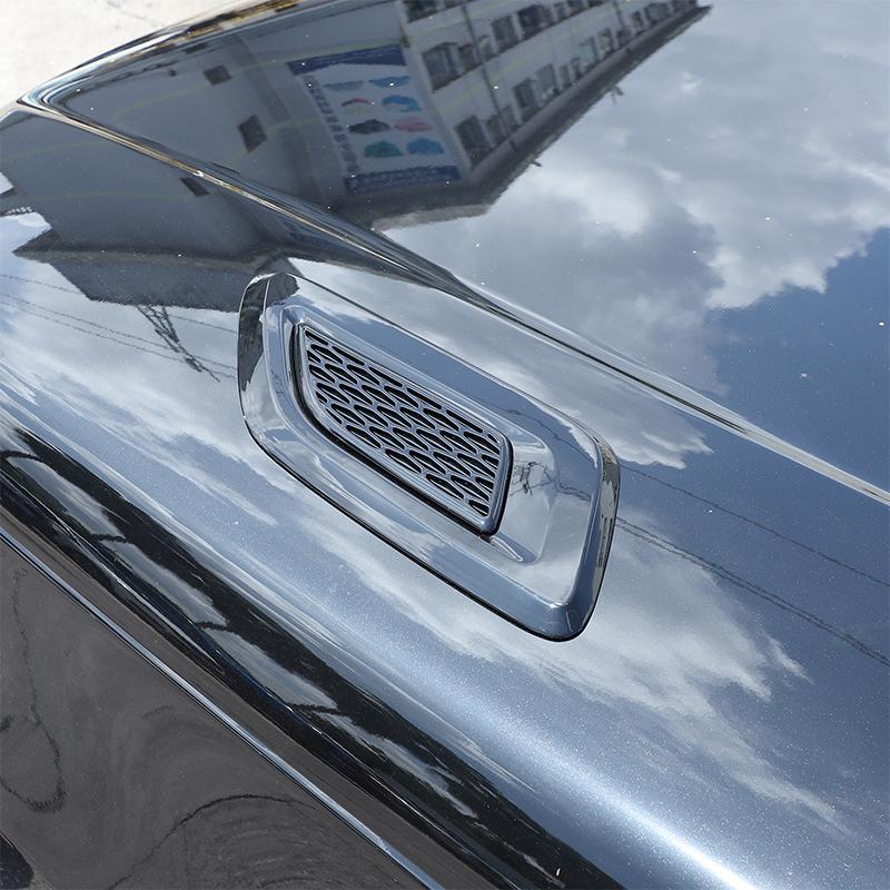 Car Hood Air Vent Cover Trim For Land Rover Range Rover Vogue 2023-2026 ABS Carbon Fiber Exterior Car Accessories