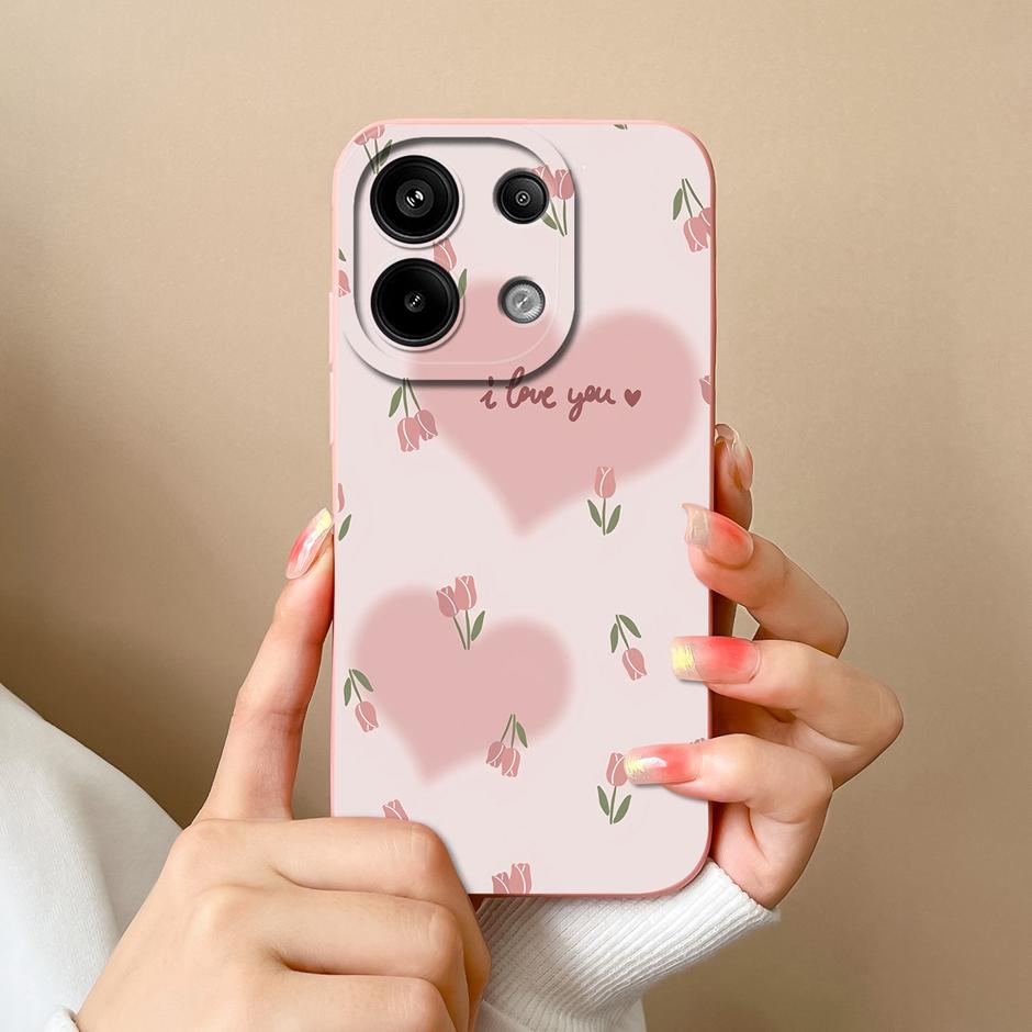 Для Xiaomi Poco M6 Pro 4G 5G Чехол Модный Черный Кокосовая Пальма Жидкий Силикон Мягкий ТПУ Чехол Для XiaomiPocoM6 M6Pro 4G 5G Funda