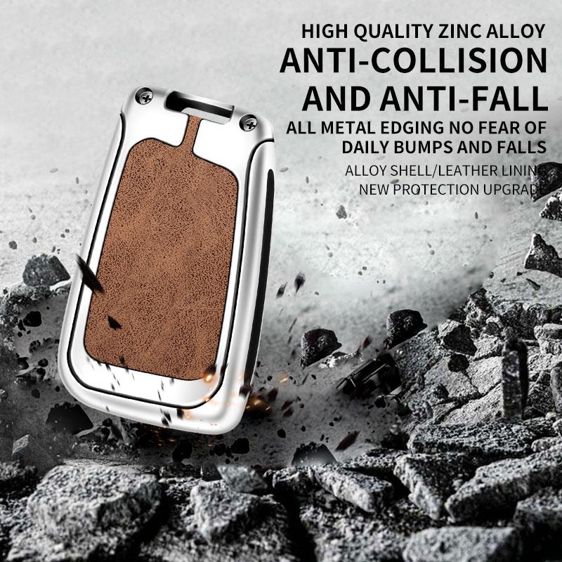 Чехол для автомобильного ключа из литой кожи для VW Volkswagen Golf 7 MK7 Tiguan MK2 для Seat Ateca Leon FR 2 Ibiza Skoda Octavia Kodiaq