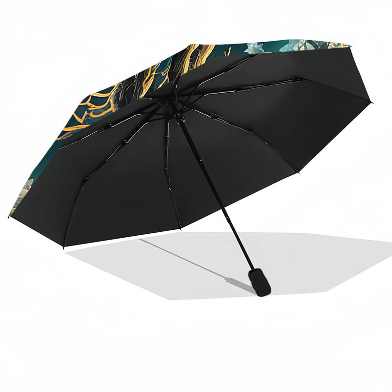 Tree of Life 5 Printed umbrella windproof folding umbrella portable sun and rain umbrella suitable for gifting