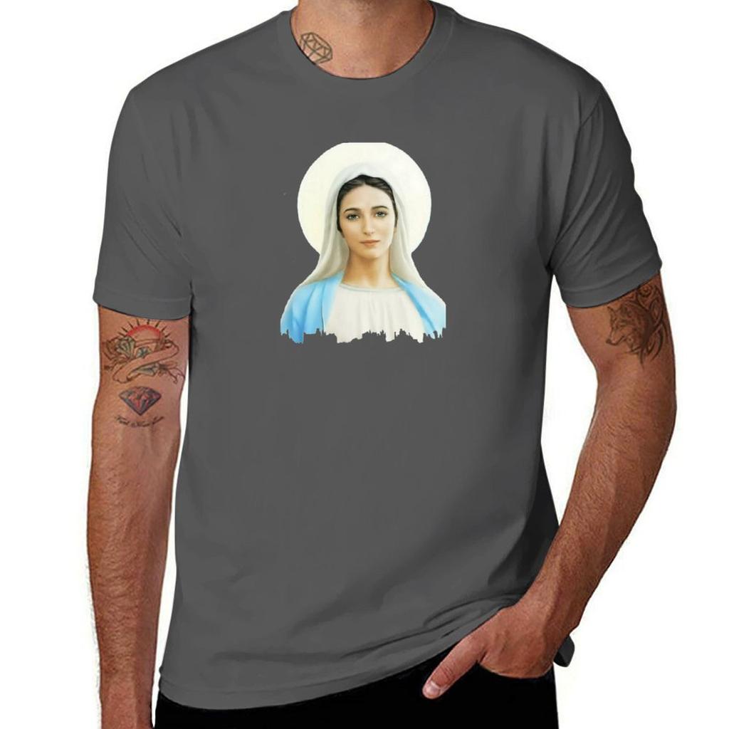 Virgin Mary Queen Of Peace Our Lady Of Medjugorje Tshirt Long Lasting Casual Tshirt