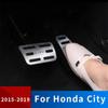 Алюминиевый сплав автомобильная педаль газа топлива педали тормоза накладка накладка для Honda City GM6 2015 2016 2017 2018 аксессуары