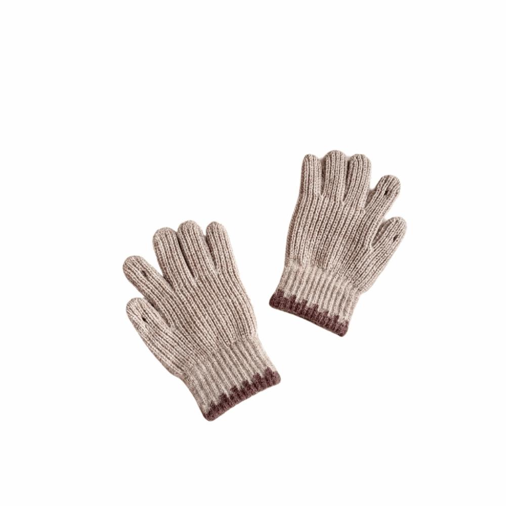 Solid Color Winter Knitted Mittens Crochet Children Mittens Fashion Kids Knitted Gloves Winter