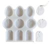 1PC Egg Pendant Mould Plaster Drop Glue Mold Rabbit Tag Mould Handmade Silicone Mould Rabbit Series 19x18cm