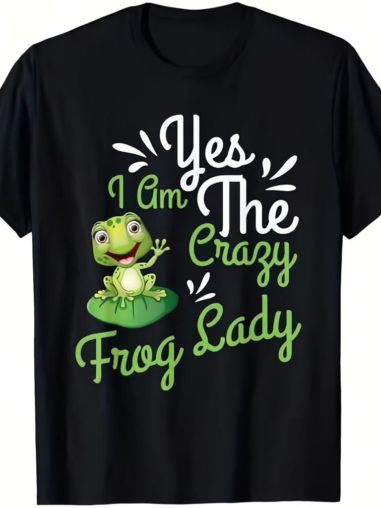 180GSM Pure Printed T-Shirt Featuring 'Yes I Holiday' for Streetwear Fashion, with a Cartoon Design, Breathable Fabric, And a Round Neck, Perfect for