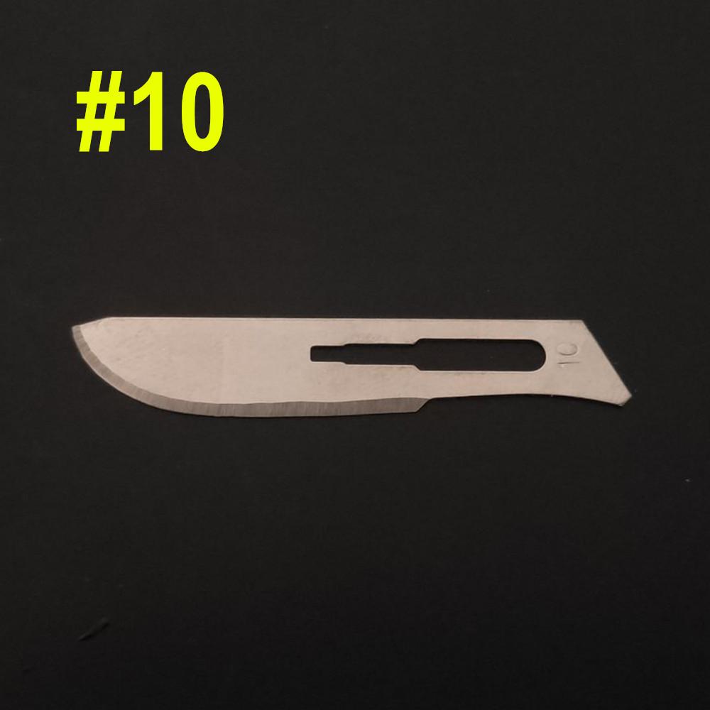 100 шт., лезвия для стоматологического скальпеля, углеродистая сталь, стоматологическое хирургическое лезвие, инструмент, стоматологическое лезвие, ручка, автоклавируемые инструменты для стоматолога