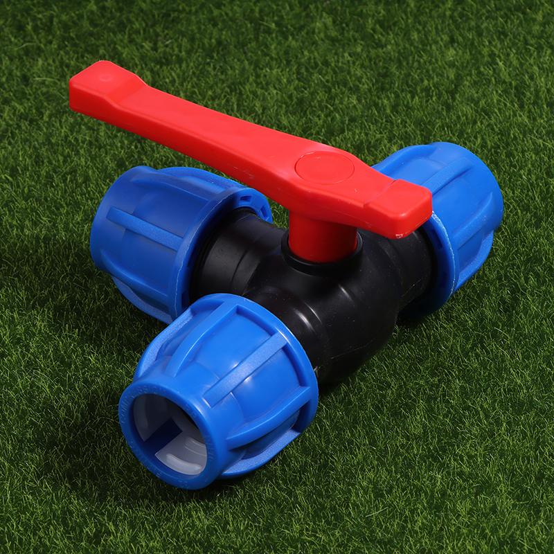 20/25/32 мм ПЭ 3-ходовой шаровой клапан трубка водопроводная вода разделитель пластиковый быстроразъемный клапан соединитель фитинги для полива воды трубы