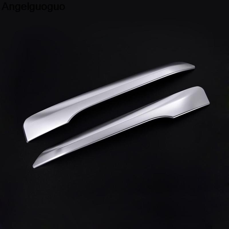 Car Refiting Car Front Fog Lamp Foglights Cover Shield Decoration Frame Sticker for 2016-2018 BMW X1