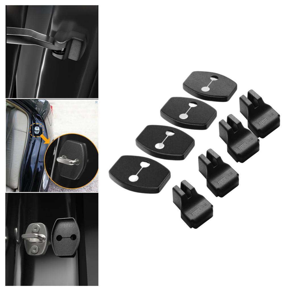 Car Door Latch Protector Buckle Styling Door Hinges Cover Decor Trim Durable Car