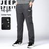 JEEP SPIRIT Men's Fleece-Lined Straight-Leg Casual Pants