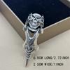 Fashion Nail Jewelry Retro Domineering Male Dragon Ring Joints Exaggerated Personality Leading Ring Nightclub Street Style.