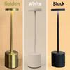 Simple LED Rechargeable Touch Metal Table Lamp Three Colors Bedside Creative Ambient Light Bar Outdoor Decoration Night Light