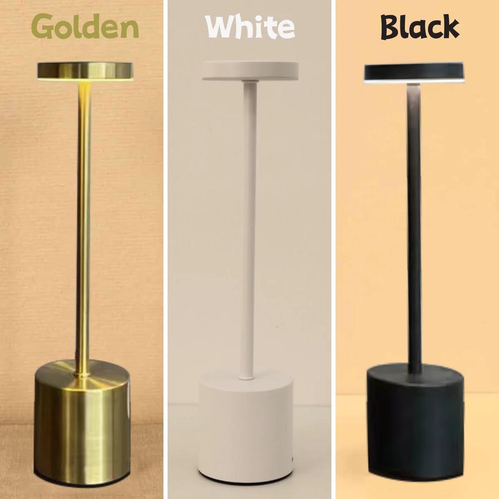 Simple Touch Sensor LED Table Lamp Rechargeable Desk Lamp 3Colors Adjustable Bedside Creative Ambient Light Bar Room Decor Light