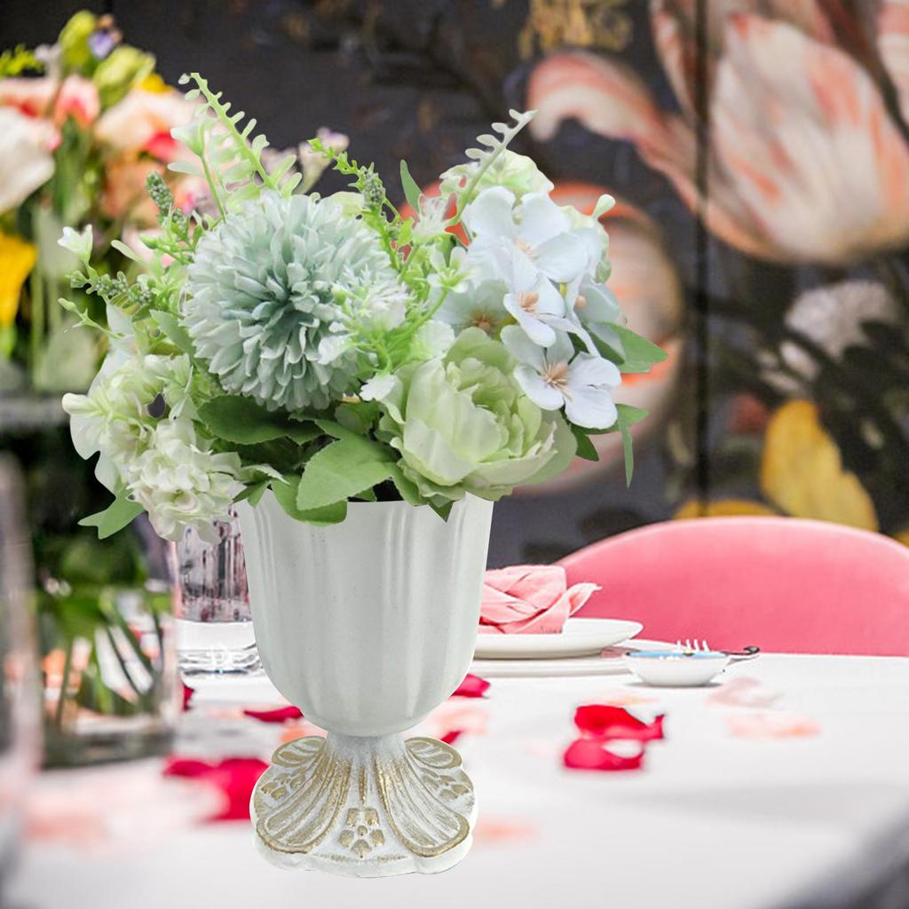 Винтажная металлическая ваза-статуэтка, горшок для растений, ваза для цветов, настольная ваза для сухоцветов, центральное украшение для дома, для свадьбы, вечеринки, офиса.