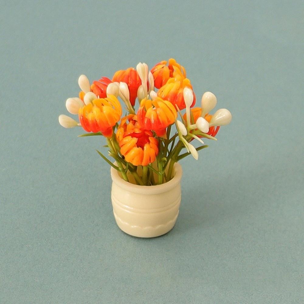 3pcs Plastic Dollhouse Miniature Simulation Vase Doll House Accessories