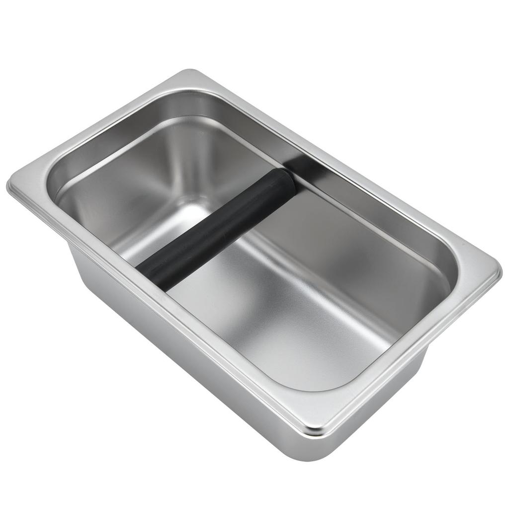 Большой кофейный ящик, контейнер для кофейной гущи из нержавеющей стали, ведро для остатков, мусорное ведро, прямоугольное