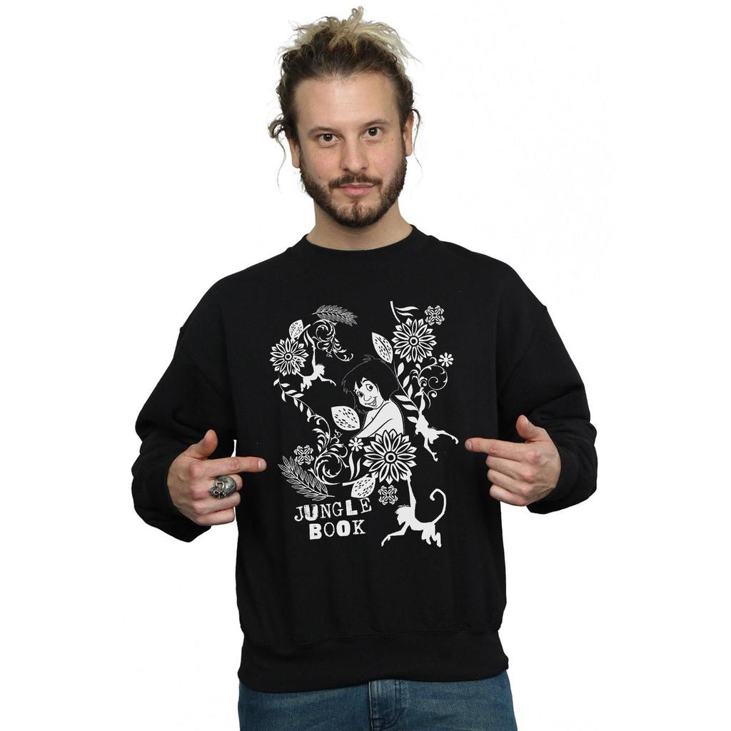 Disney Mens The Jugle Book Mowgli Tale Sweatshirt
