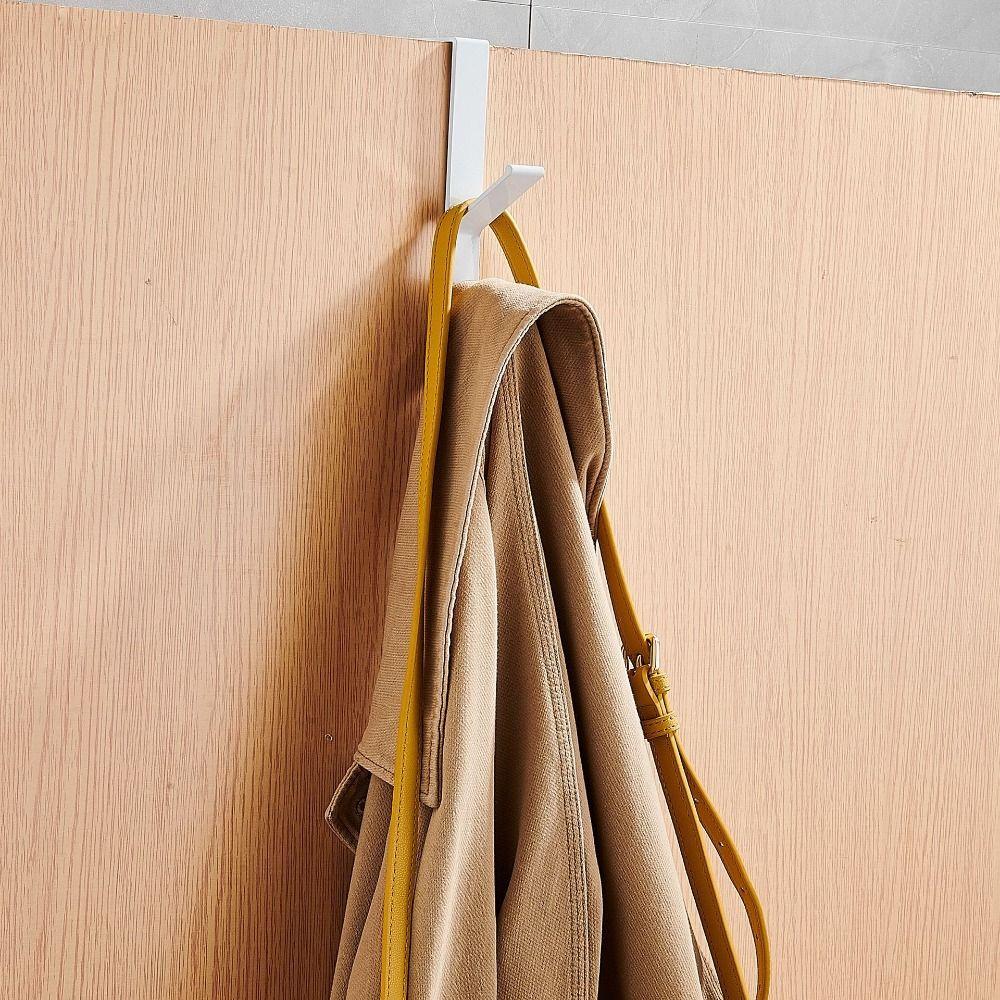 Стойка для хранения на задней двери без перфорации, вешалка для одежды из нержавеющей стали, новый крючок на задней двери