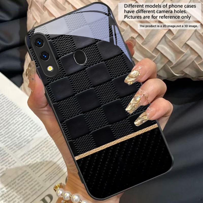 Элемент текстуры чешуи Для Samsung Galaxy A50 A52 A52s A53 A54 A55 A56 A51 A80 A70 A71 A35 A34 A30 A26 A25 A22 Стеклянный Чехол для Телефона