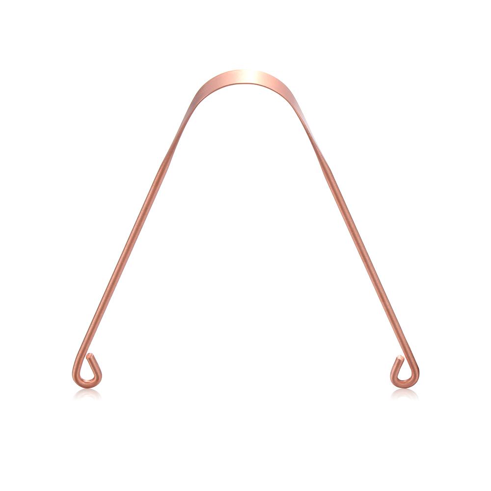 Fresh Breath Oral Hygiene Copper Tongue Scraper  Cleaner Stainless Steel Dental Cleaning