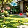 Creative Flower Shaped Bird Bath Iron Bird Water Bowl Butterfly Bee Water Station  Parrot