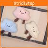 Cute White Creative Cloud Plush Keychain Fun Cartoon Cloud Doll Soft Hanging Charm