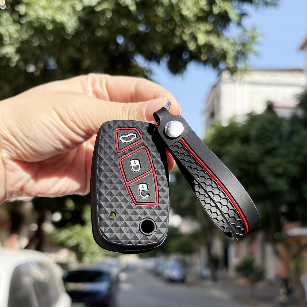 Защитный чехол-брелок для Fiat Panda Dot Grande Punto Linea Stilo Streetka Bravo Силиконовый держатель для смарт-ключа автомобиля