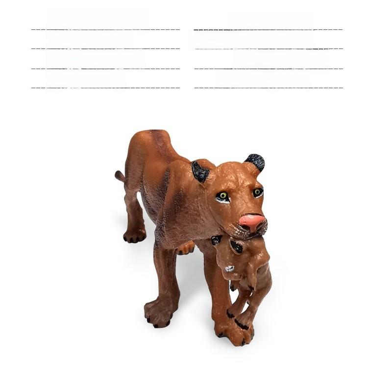 Animal Kingdom Pvc Lion Family Statues With Durable Material For Collectors Display Or Gift