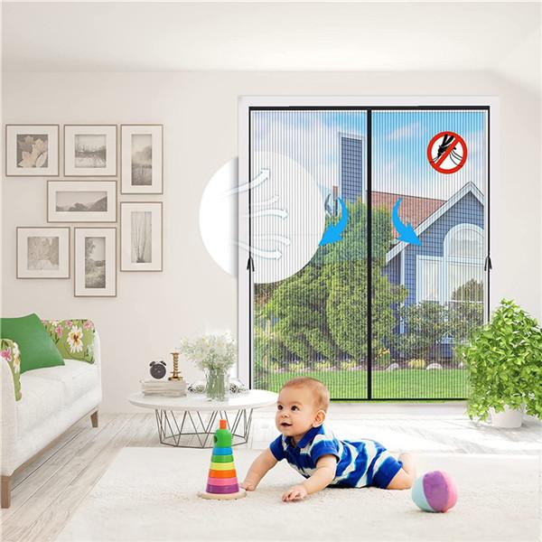 2024 Summer Big Size Door Mesh Curtain Anti-mosquito Nets for Doors Kitchen Curtains Mesh Magnets Separators Screens