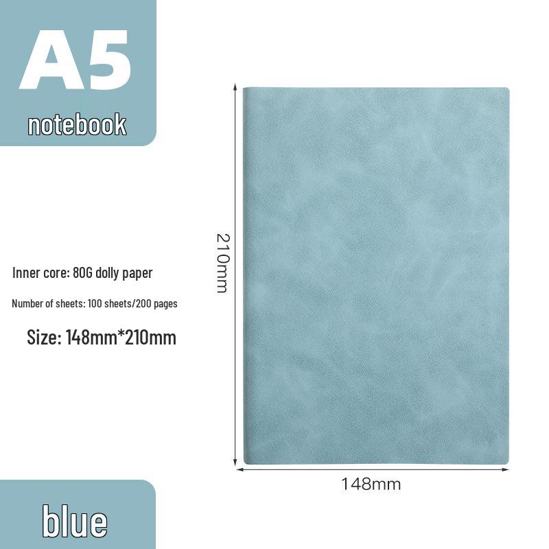 Премиальный утолщенный блокнот формата A5/B5 с застежкой-пряжкой и золотым тиснением логотипа для бизнеса и студентов