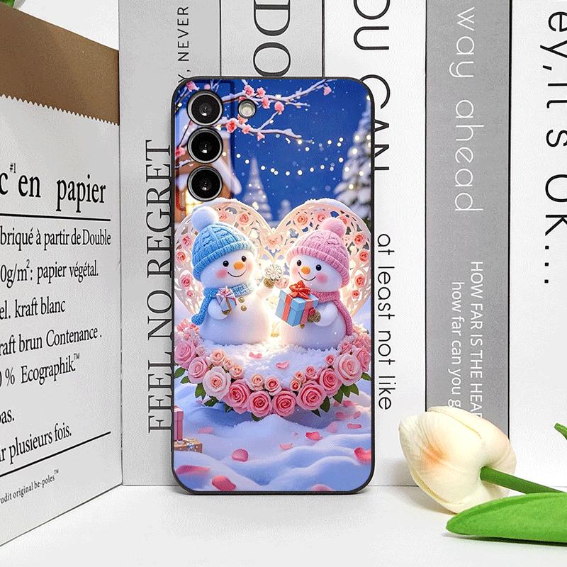 Рождественский Зимний Милый Снеговик Пара Чехол для Телефона для Honor Huawei 200 Lite 100 400 PRO 80 90 X9 Magic 7 6 Lite 5 Pro Мягкие Чехлы