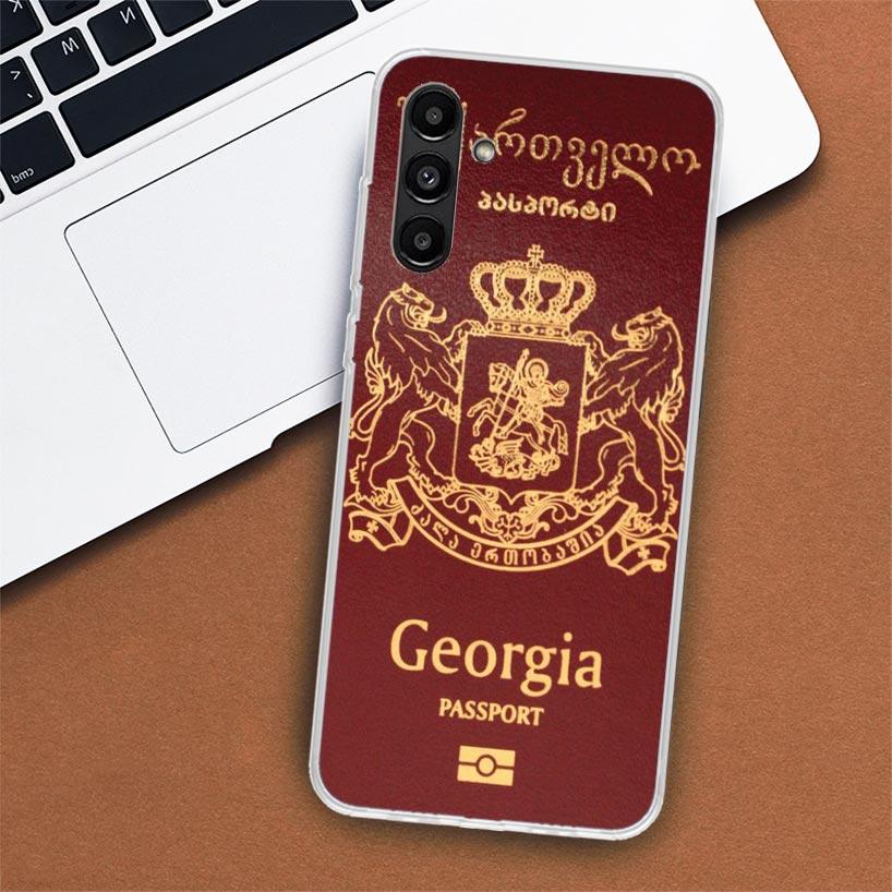 Чехол для телефона с флагом Грузии для Samsung Galaxy A51 A71 A50 A70 A40 A30 A20E A10 A41 A31 A21S A11 A01 A6 A8 + A7 A9 Plus