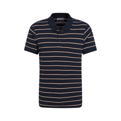 Mountain Warehouse Mens Wren Stripe Cotton Polo Shirt