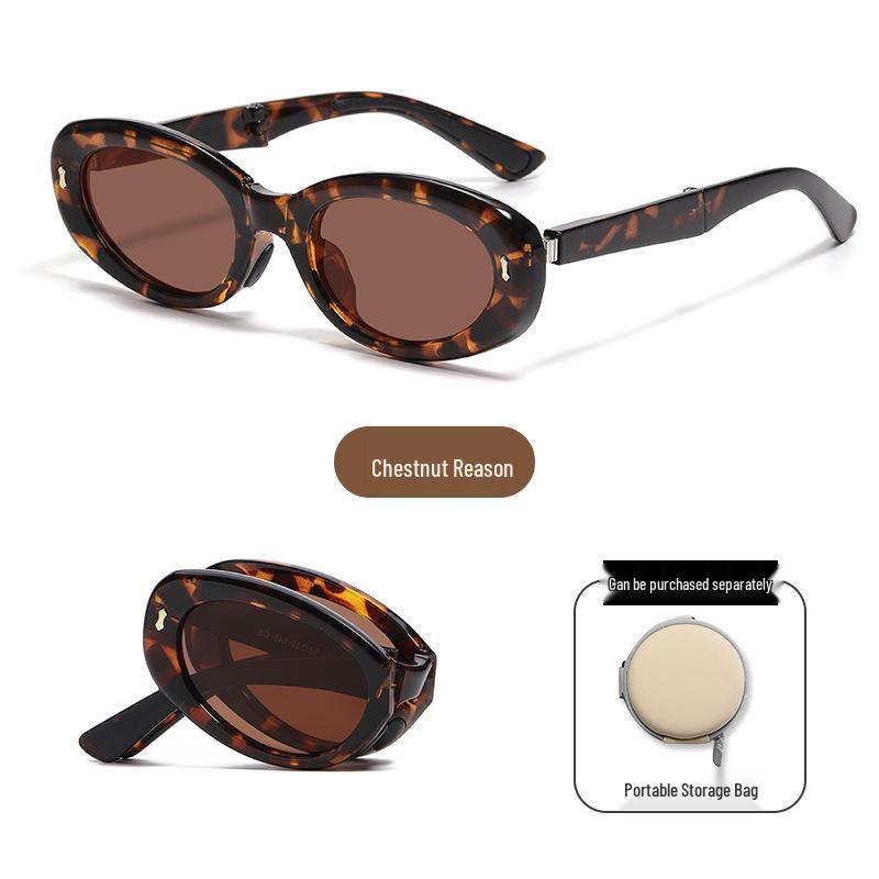 UV Protection Foldable Women's Sunglasses - Lightweight, Fashionable & Compact for Summer