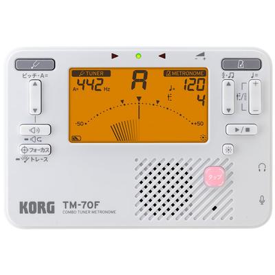 KORG TM-70F WH Тюнер-Метроном, Белый, Сделано в Японии, для духовых оркестров и оркестров