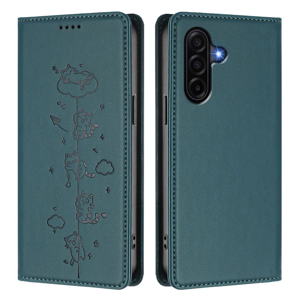SUTENI G3 For Samsung Galaxy Z Fold5 5G Magnetic Case Waxy Texture Rotating Kickstand Leather Phone