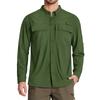 TACVASEN UPF 50+ Sun Protection Fishing Shirts Men's Quick Dry Long Sleeve Shirts Mesh Breathable Hiking Work Cargo Shirts