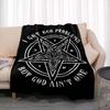Одеяло сатана, демона, зла, покрывало, флисовое, фланелевое, мягкое, теплое, одеяла с принтом, забавный подарок на день рождения, домашний текстиль, декор для дивана