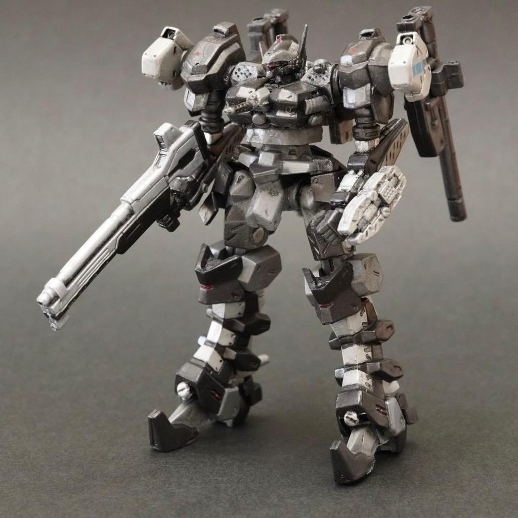 Б/у Armored Core Dual Face Gunmetal Фигурка One Coin Пластиковая модель