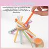 Wooden Color Take Balance Stick Game Children Puzzle Toy Set For Color Cognition